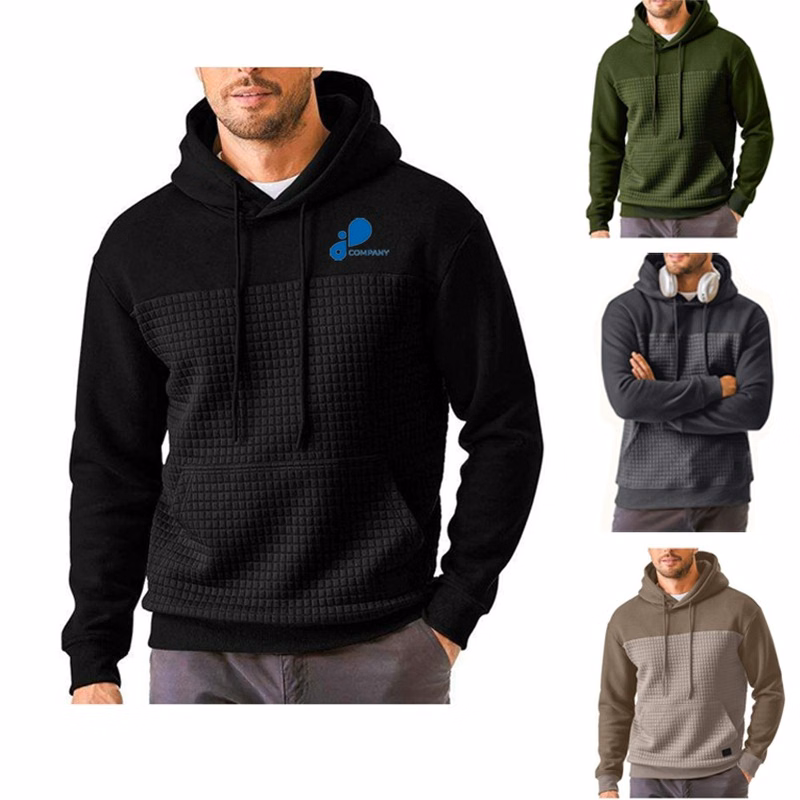 Men's Premium Waffle-Knit Hoodie