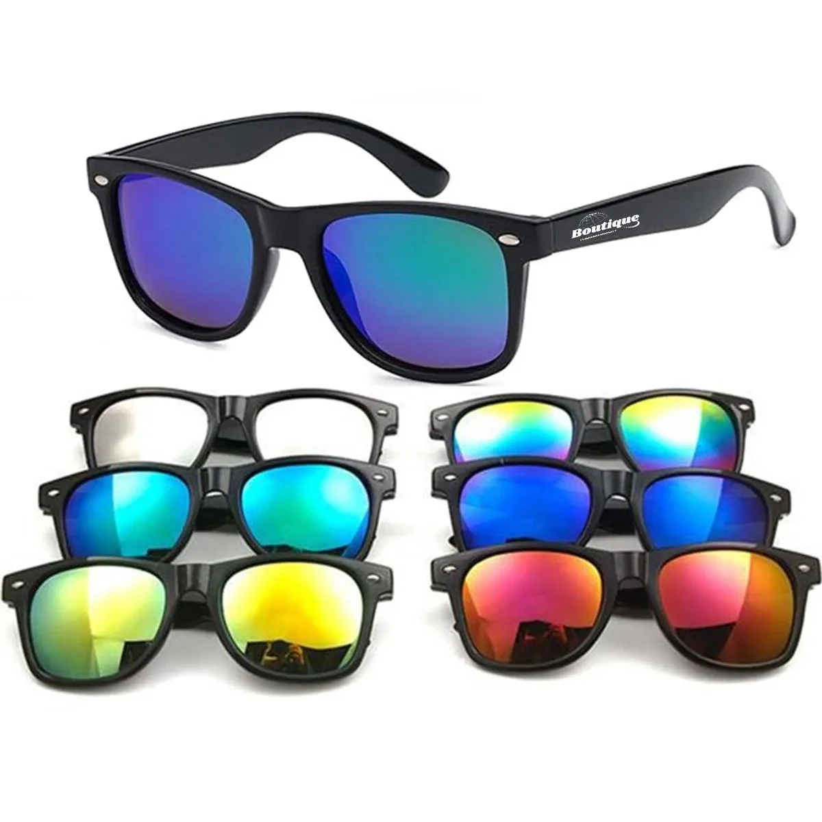 Retro Classic Sunglasses Unisex Polarized Color Mirror Lens 1