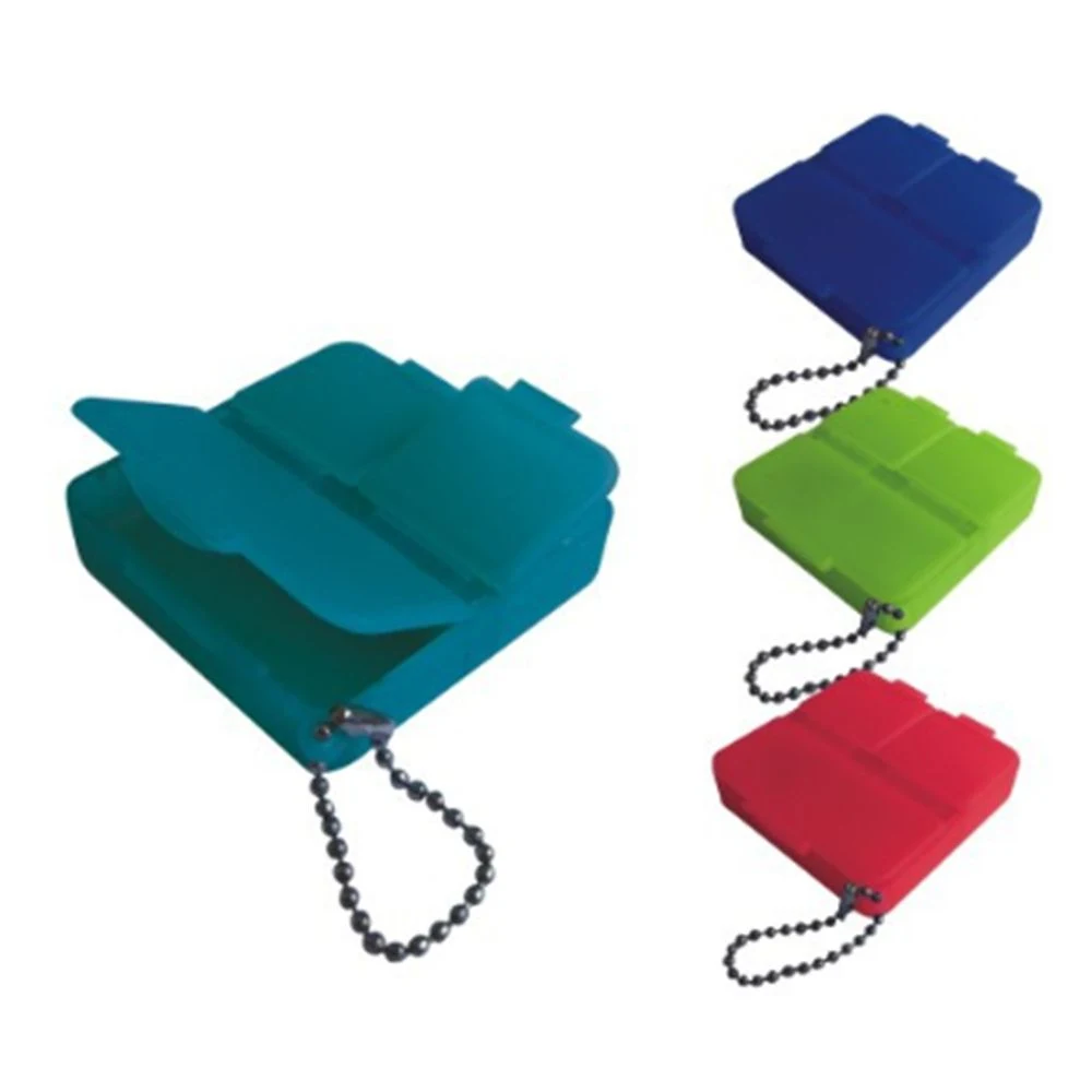 Square Pill Box With Key Chain 1