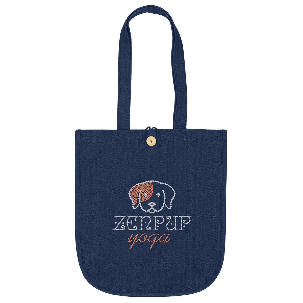 Dan™- Denim Tote - Sparkle, custom tote bag with logo imprint 1