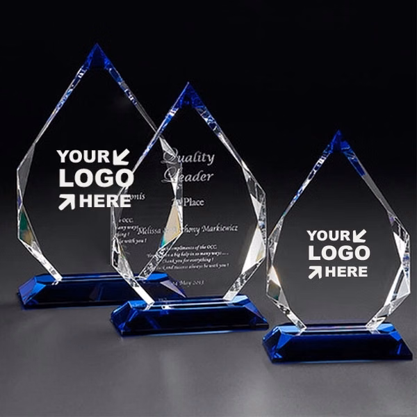 Prism Pointed Peak Crystal Award