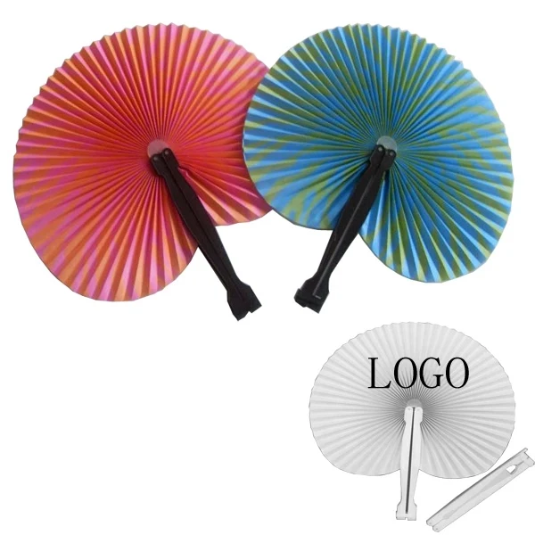 Round Shape Folding Fan 1