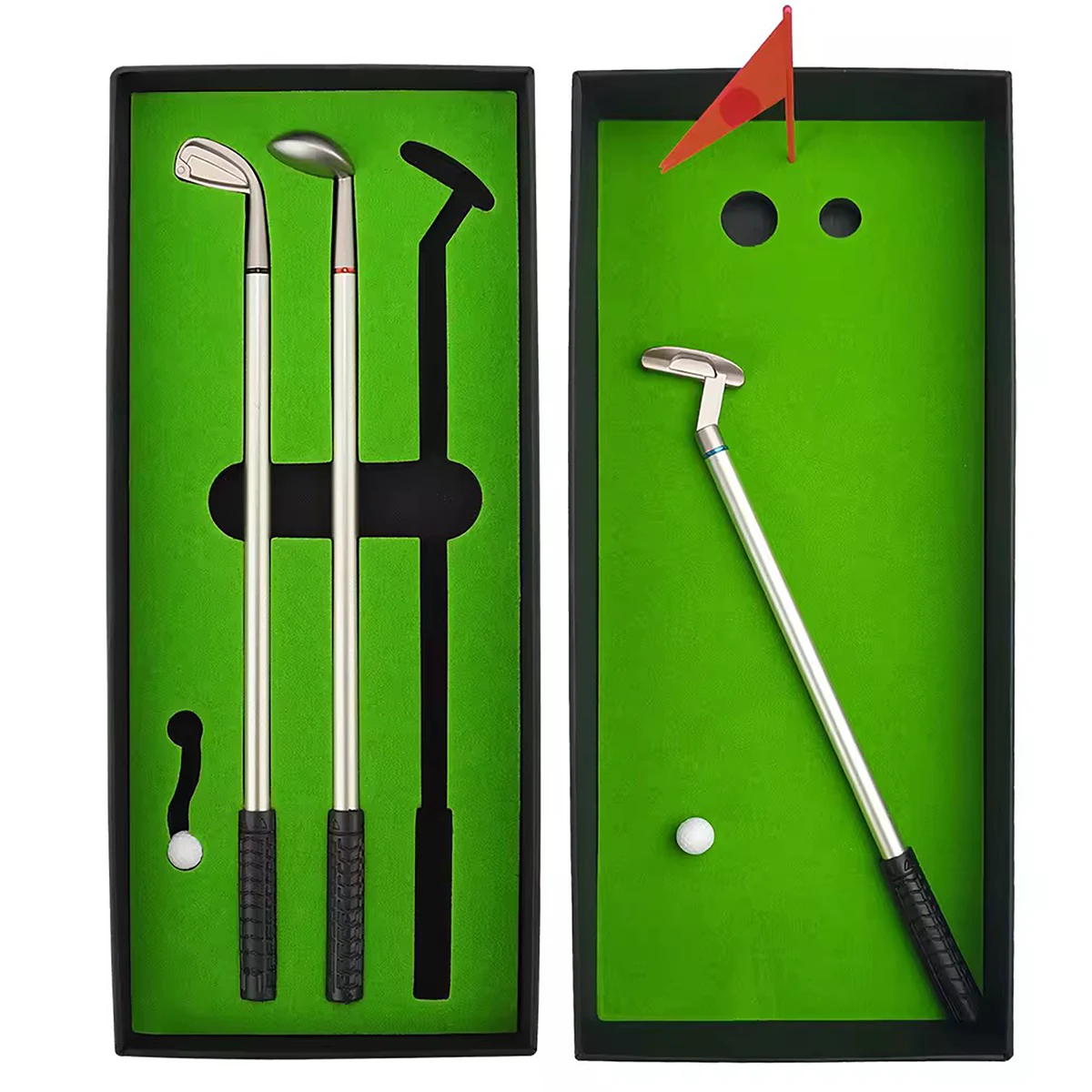 Mini Desktop Golf Ballpoint Pen Set 1