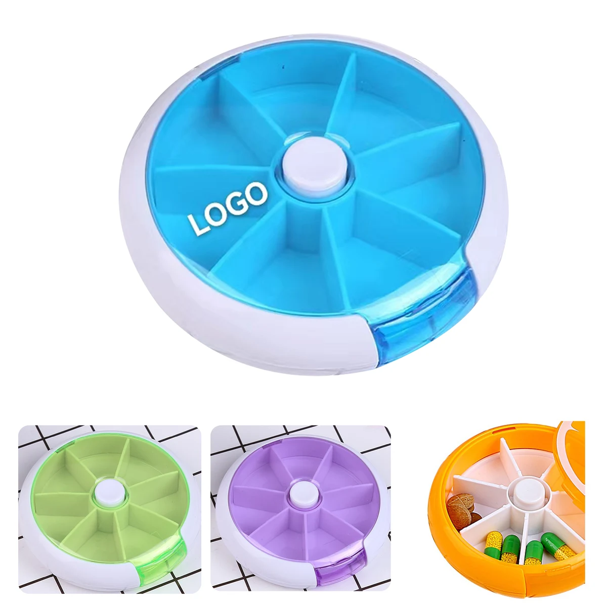 One-Week Rotating Pill Box 1