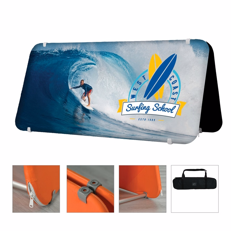 DisplaySplash A-Frame Fabric Floor Sign - 78" W x 37" H