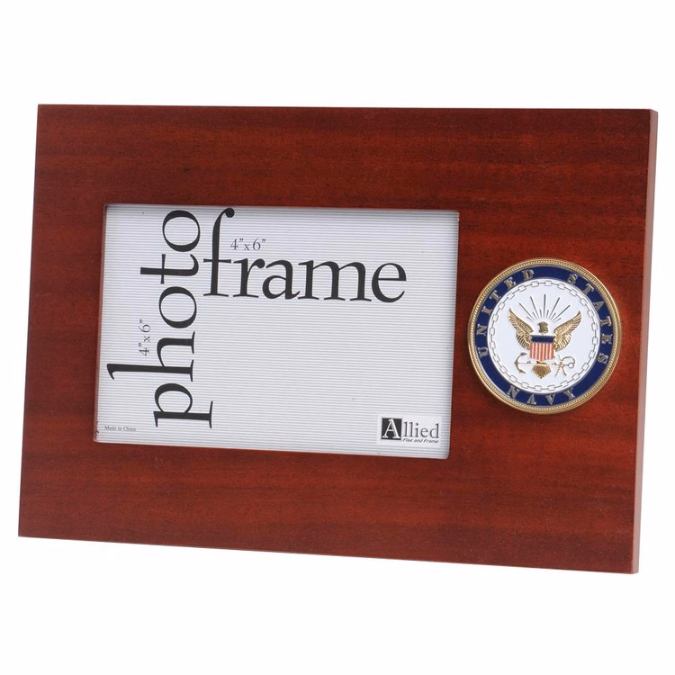 U.S. Navy Medallion 4-Inch by 6-Inch Desktop Picture Frame