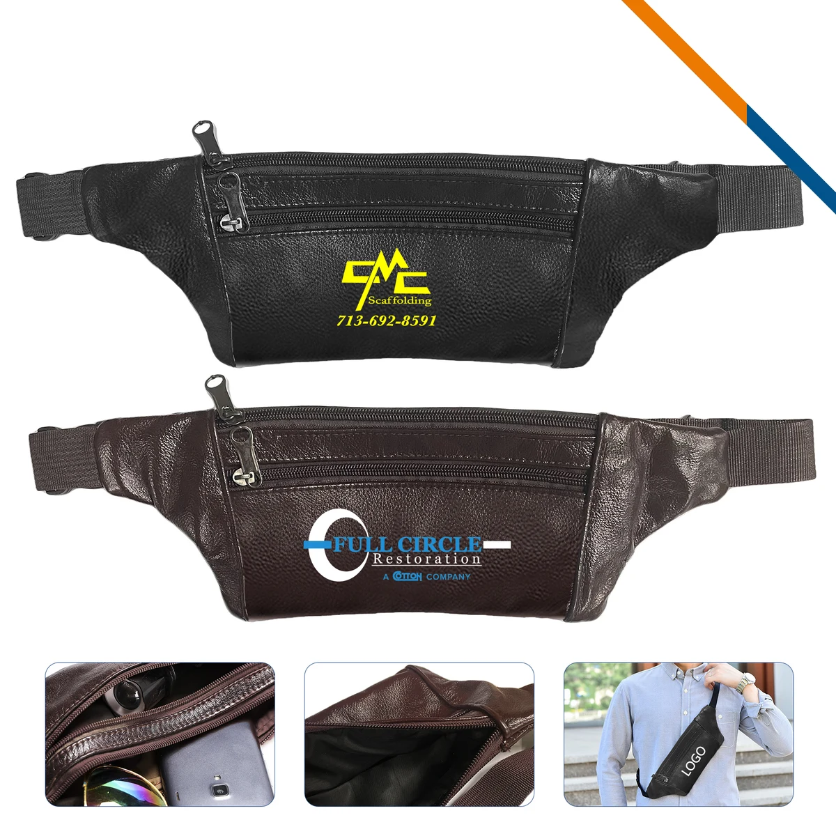 Slouch Leather Fanny Pack 1