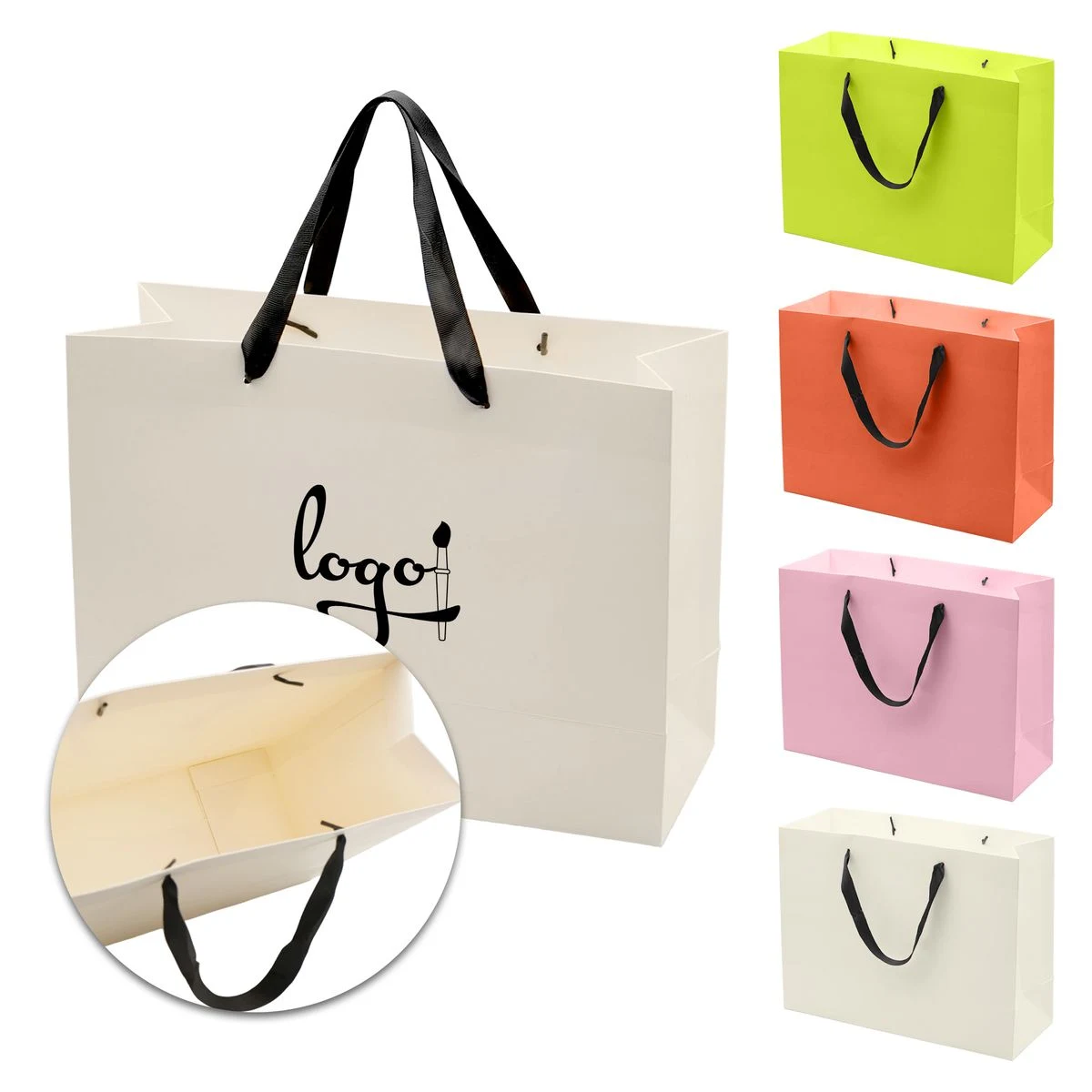 Kraft Paper Apparel Shopping Bag For Clothing Store 1