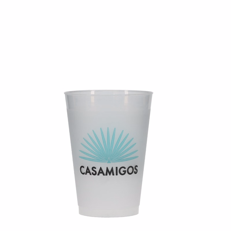 12 oz Frost-Flex Plastic Cup Frosted Hi-Speed Print