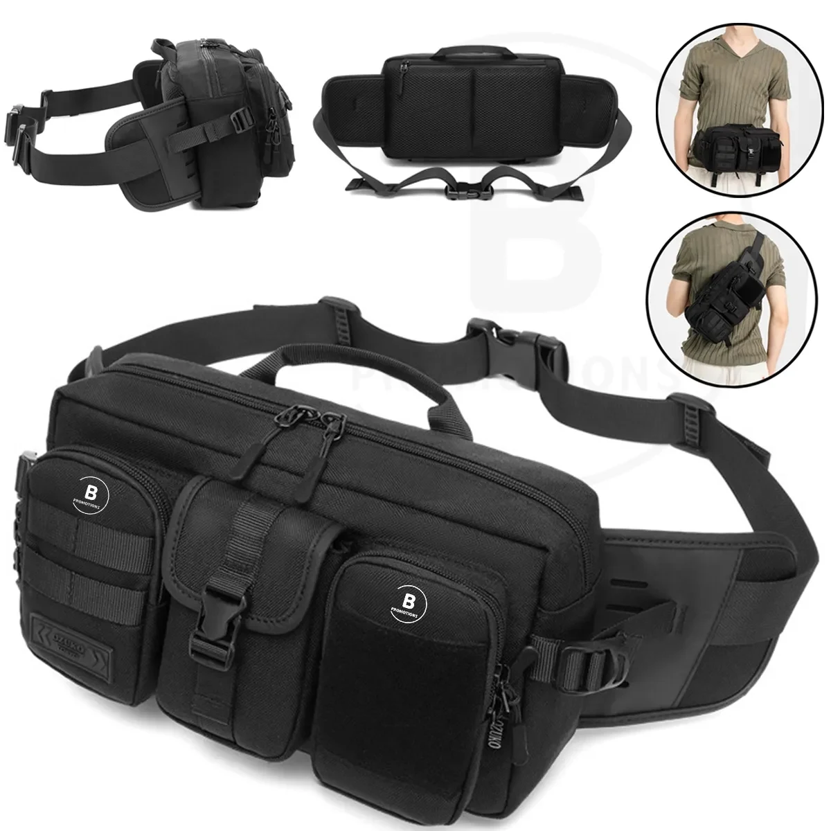 Tactical Inspired Large Sling Bag For Men 1
