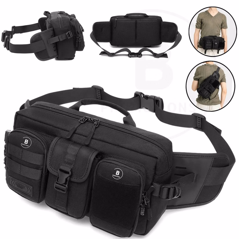 Tactical Inspired Large Sling Bag For Men
