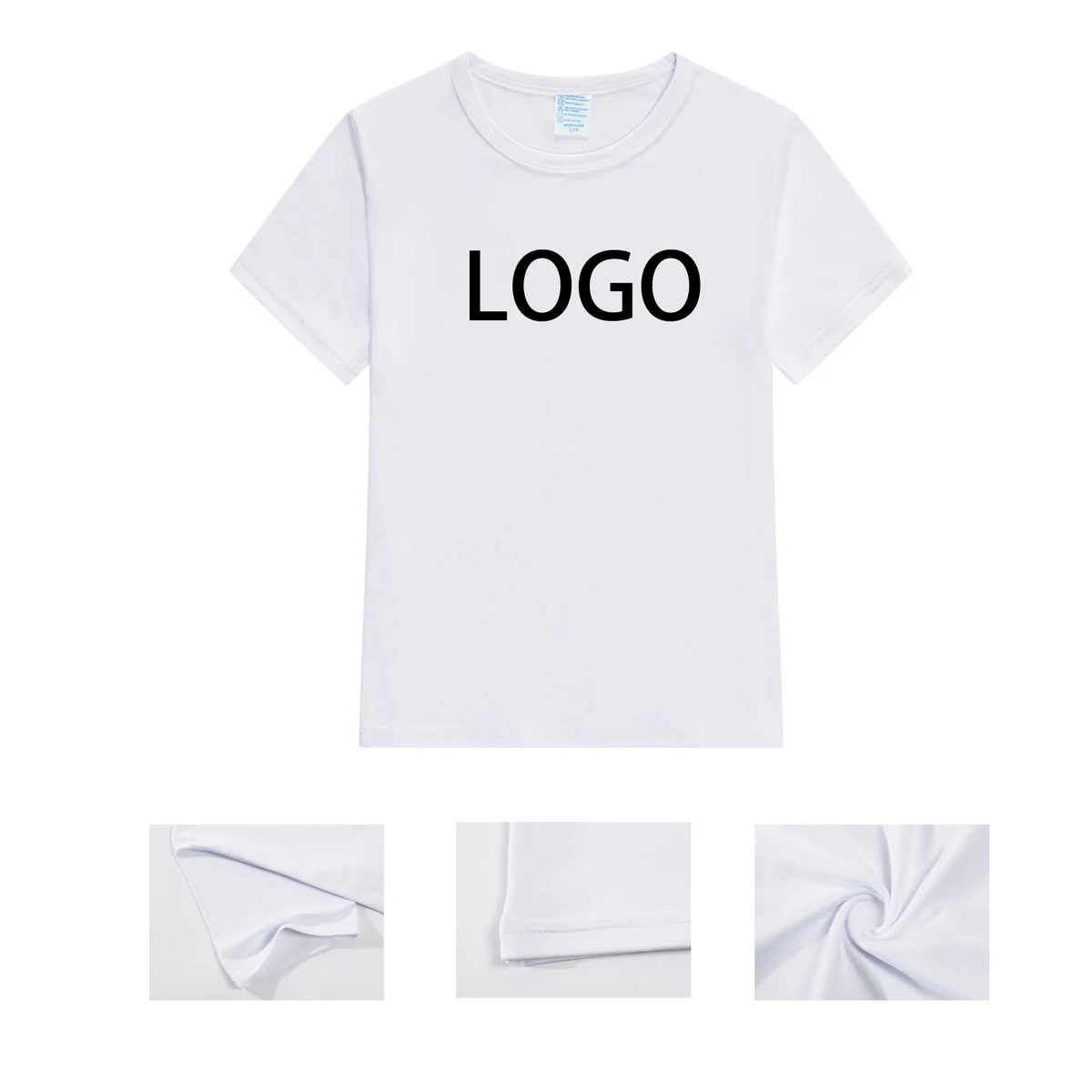 Modal Short sleeve crewneck T-shirt White color 1