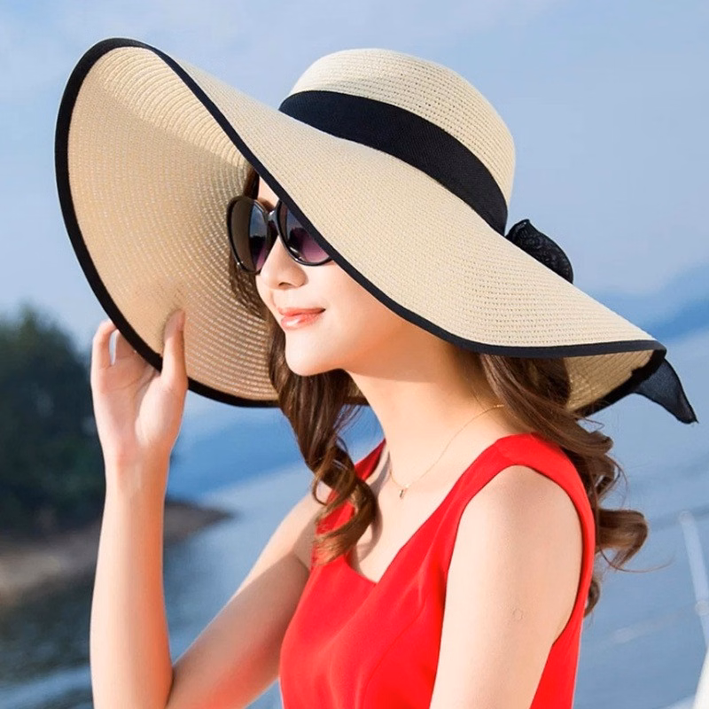 large brim beach hat