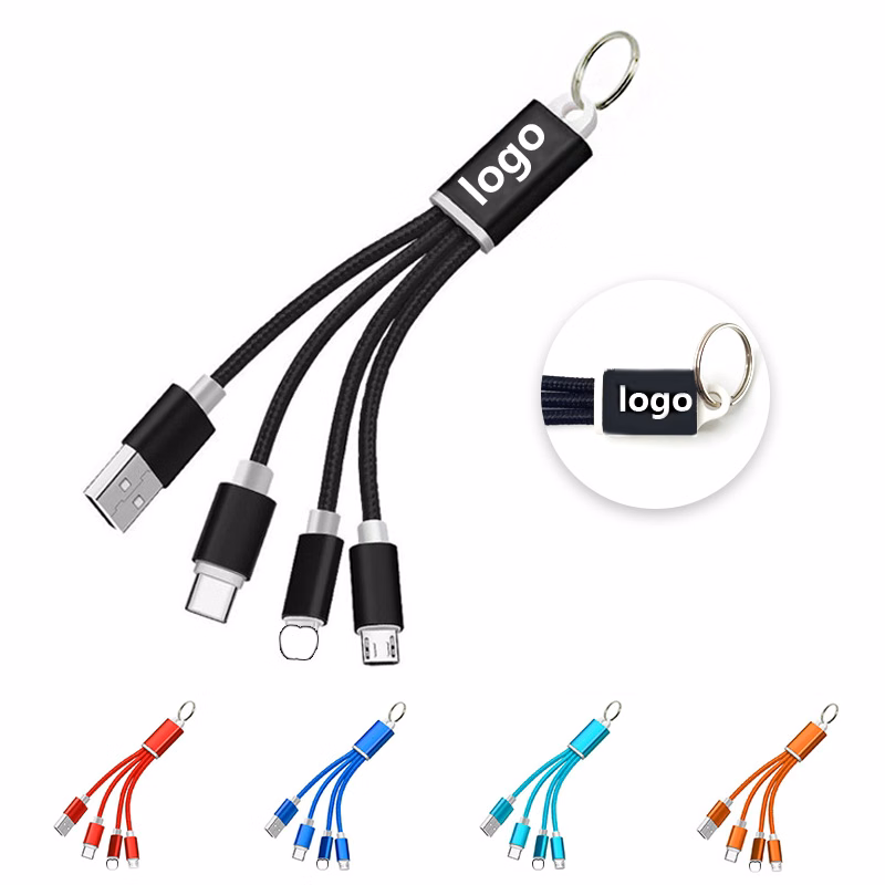 Multifunctional Data Cable Keychain