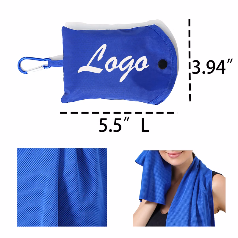 Cool Sports Towel Eco-Friendly Bag Shaped Portable MOQ 30