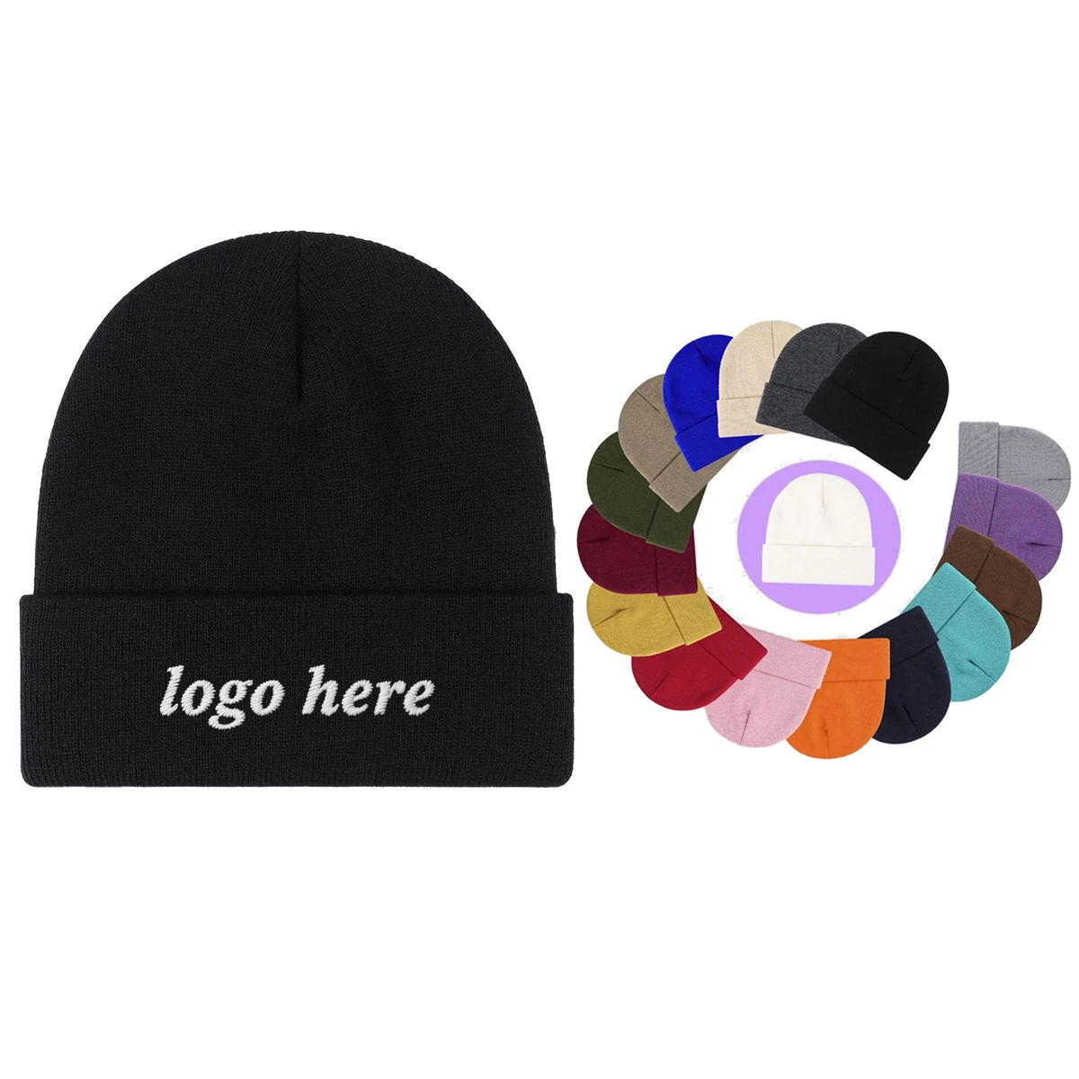 MOQ 50 pcs Promotional Knitted Cap 1