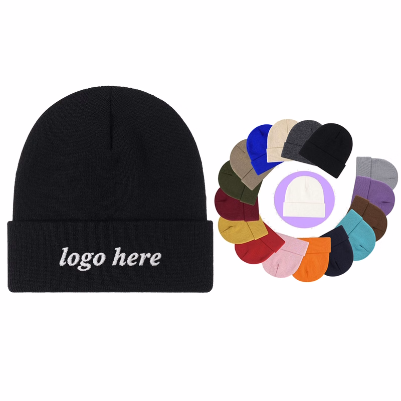 MOQ 50 pcs Promotional Knitted Cap