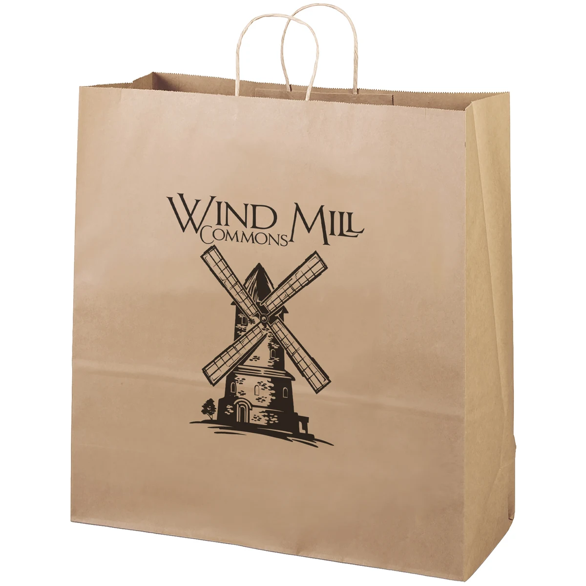 Eco Duke - Kraft-Brown Shopper - Flexo Ink Print 1