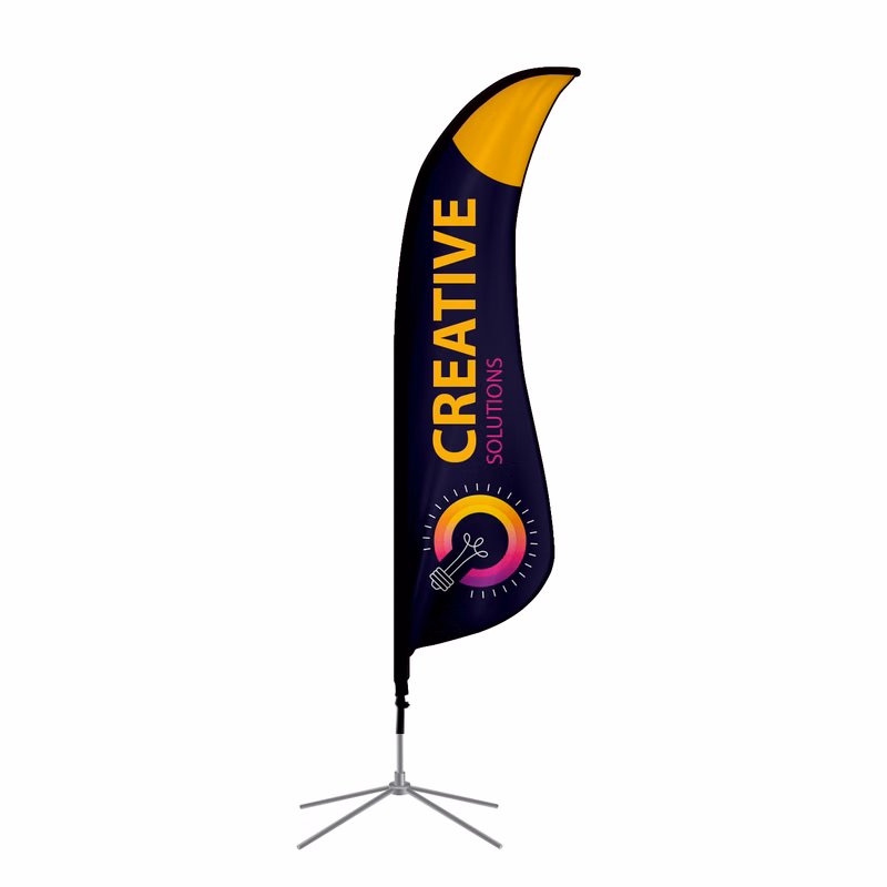 Shark Fin Flags, Single Sided Package (3.67ft x 14.67ft)