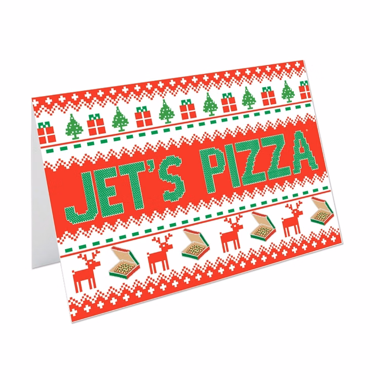 Greeting Card printed full color 4/0 with gloss UV and plain white A8 envelopes