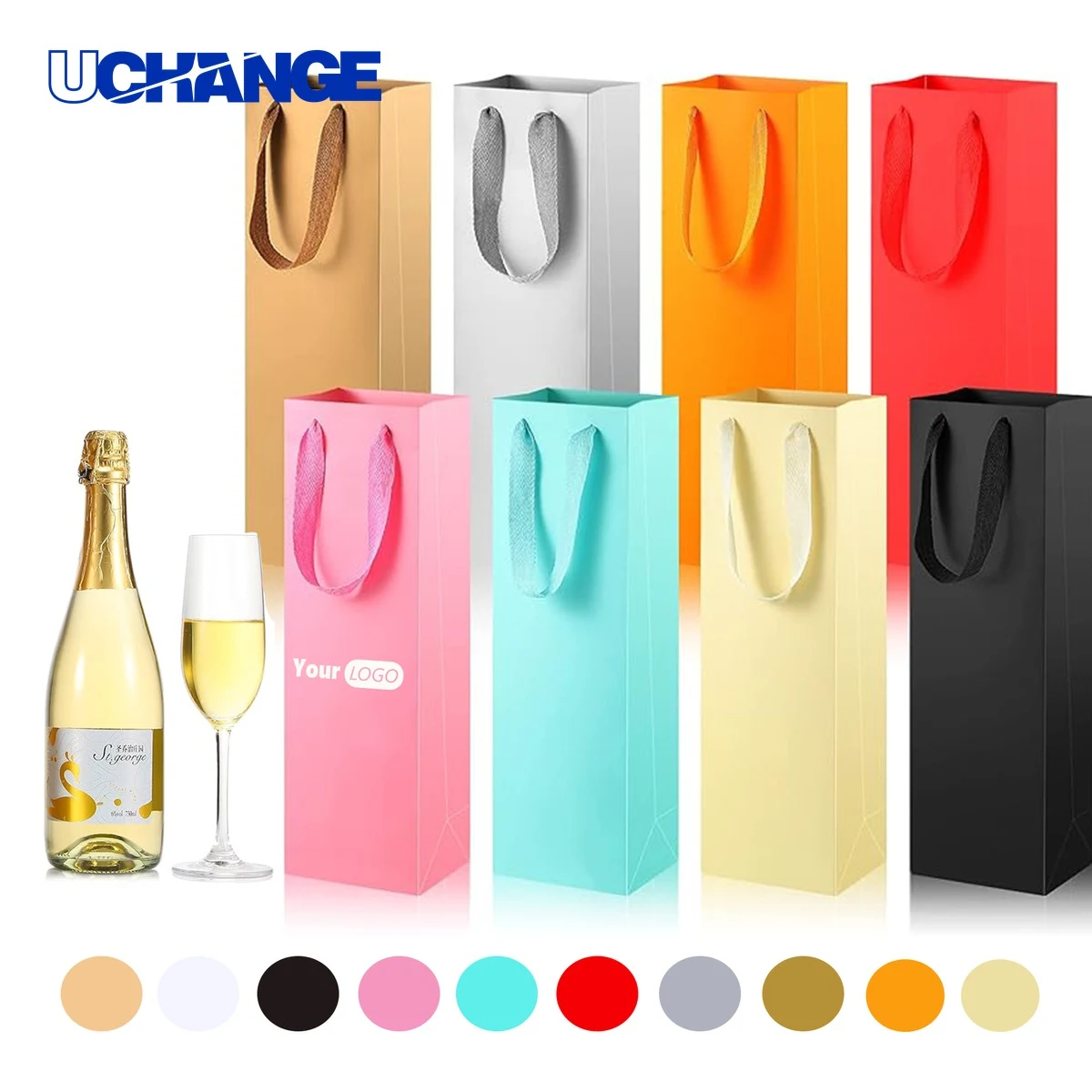 Wine Gift Bag Container with Handle 1