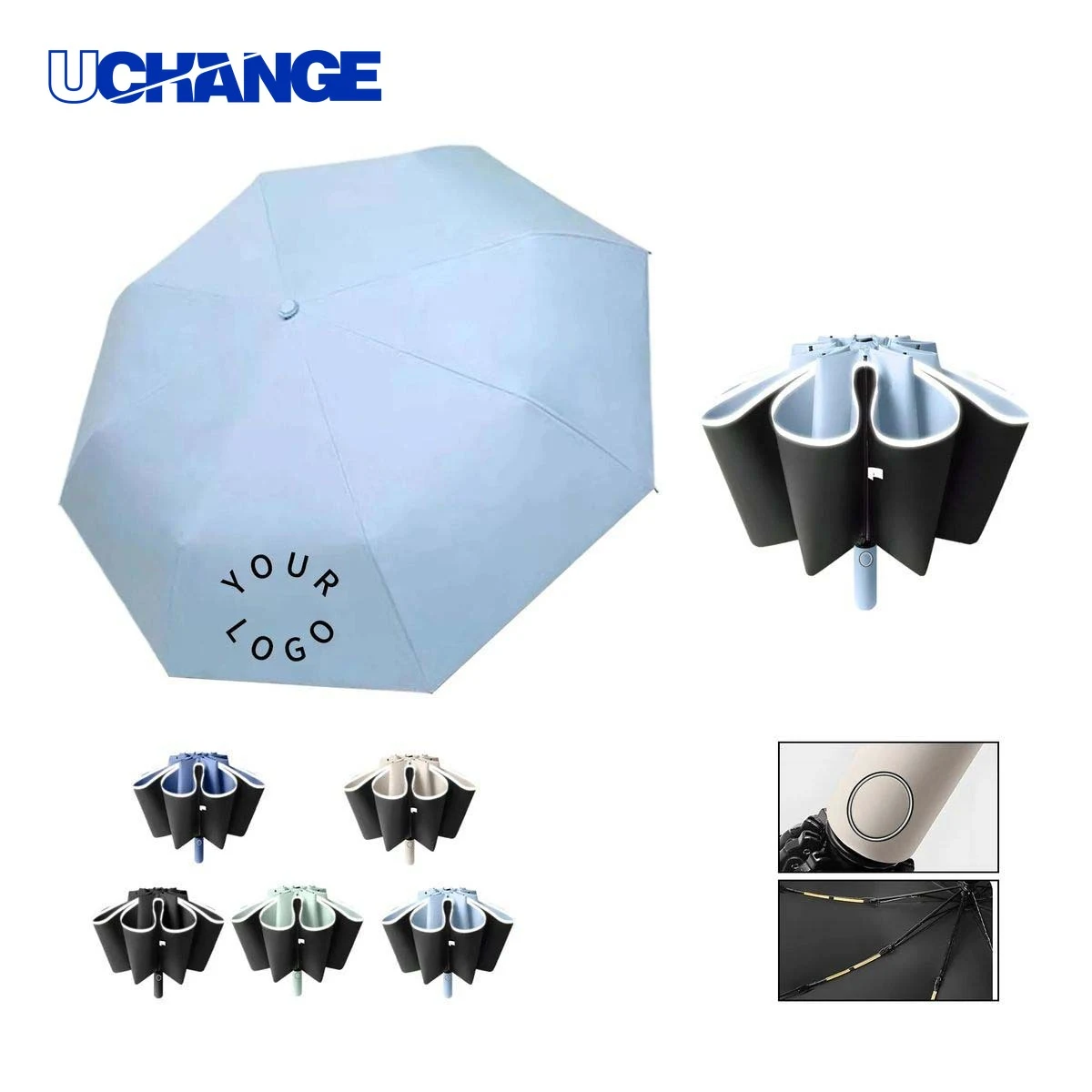 Double Layer Folding Umbrella with 20 Ribs 1