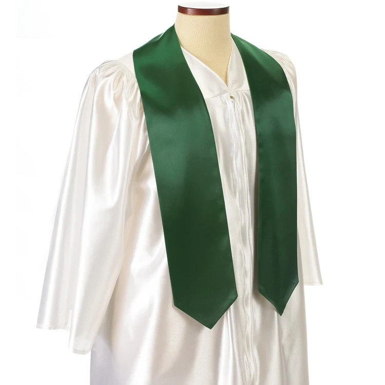 Kelly Green 60" Graduation Stole 1