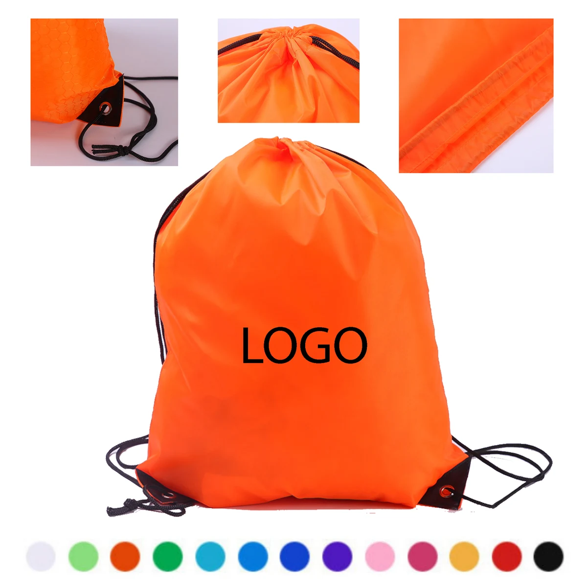 Eco-Friendly 210D Polyester Drawstring Bag 1