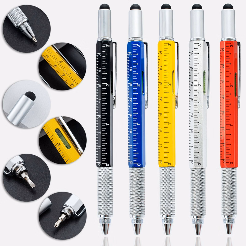 6 In 1 Multitool Metal Ballpoint Pen