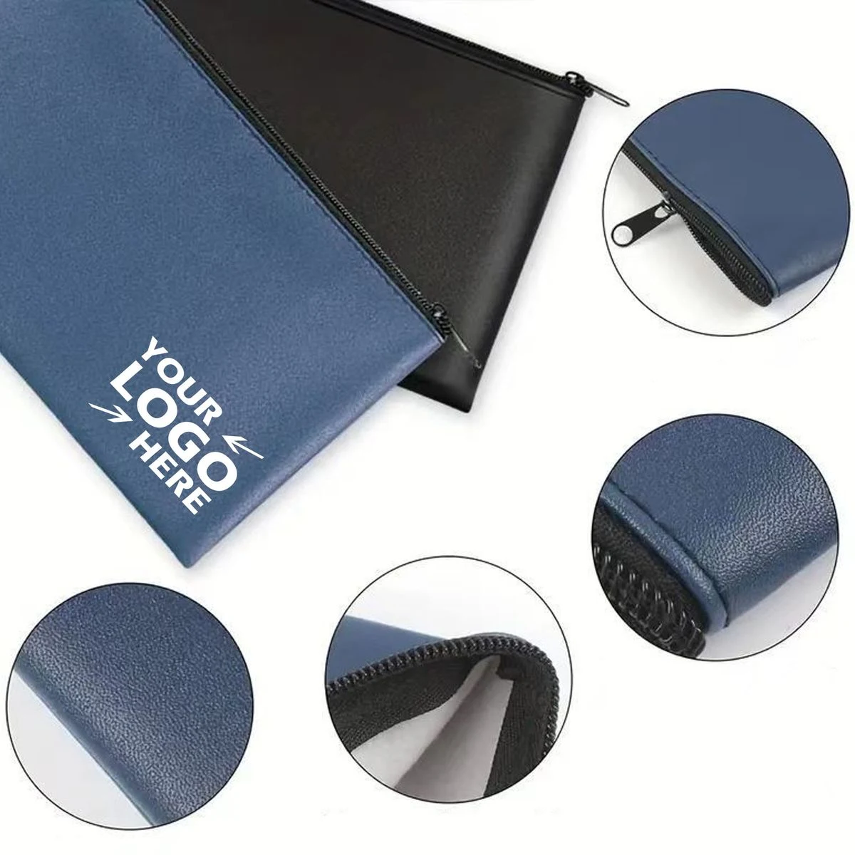 Premium Waterproof PU Zipper Money Pouch 1