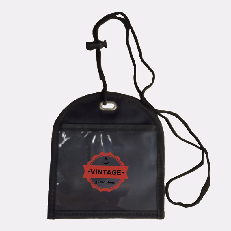 Adjustable Lanyard Neck Wallet - 5.90" x 5.25"