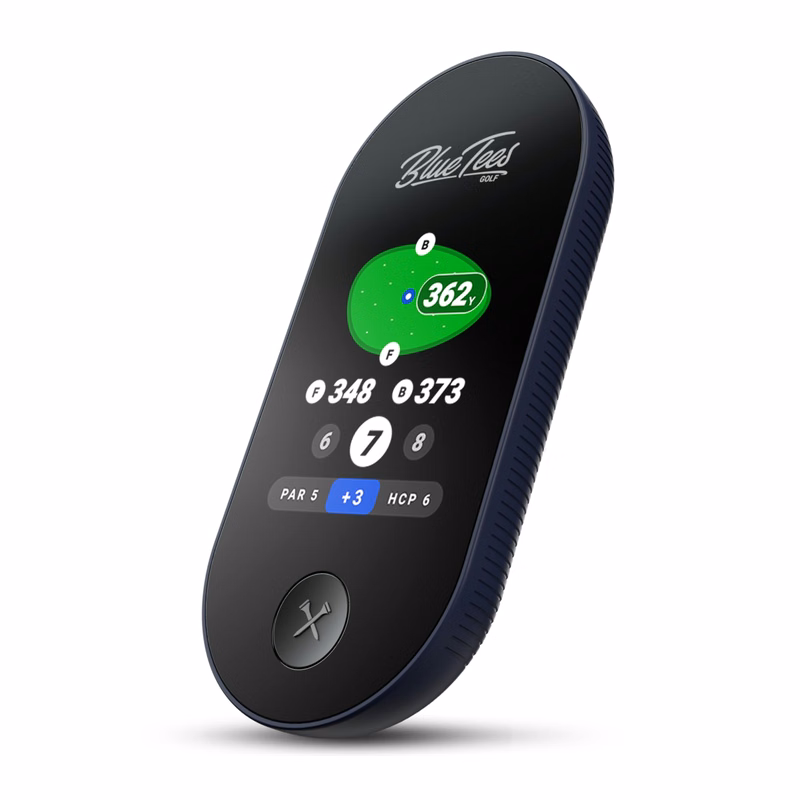 Blue Tees Golf Ringer - Magnetic Golf GPS Handheld, Touch Screen Display, Water Resistant Golf Di...