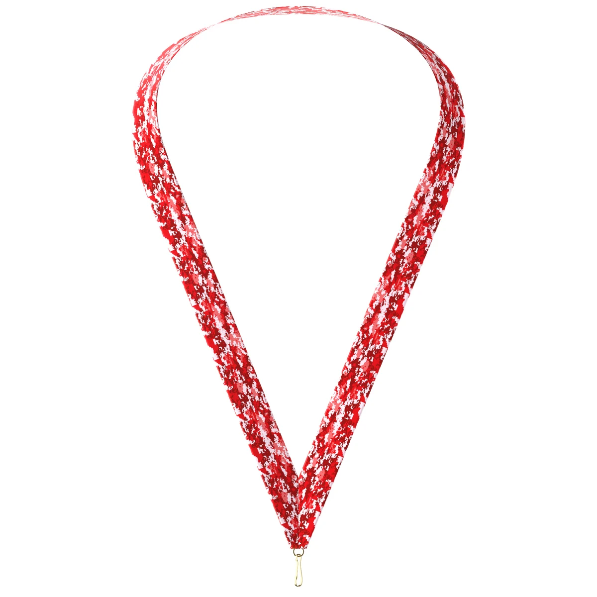 7/8" x 34" Sublimated Red Camo Neckband w/ Quick Clip 1