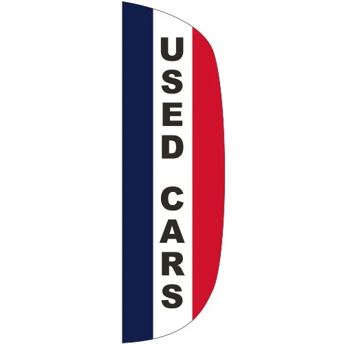 "USED CARS" 3' x 10' Message Flutter Flag 1
