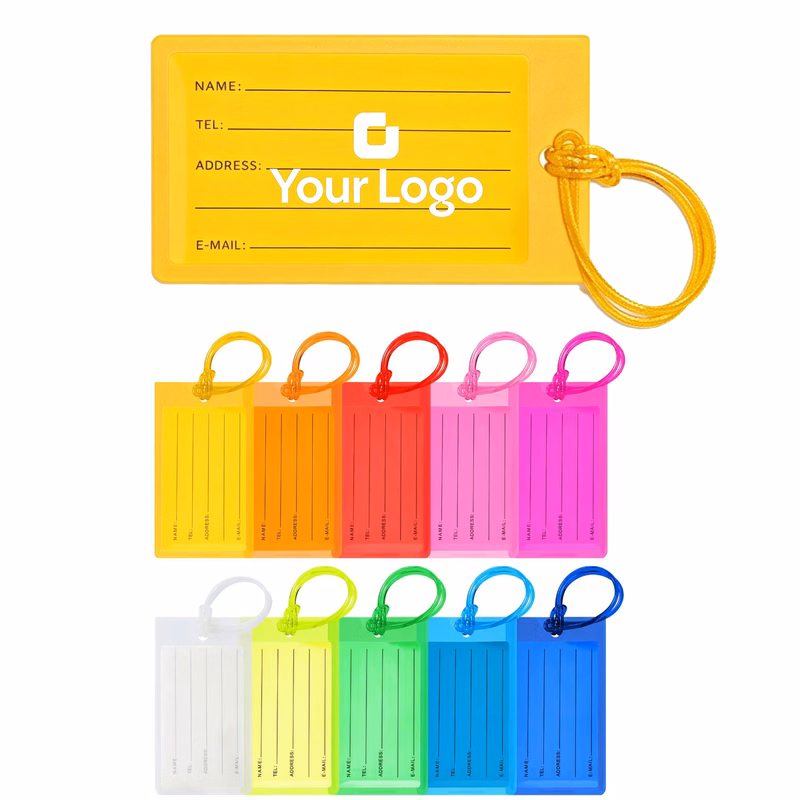 Custom Logo PVC ID Luggage Tag for Suitcase