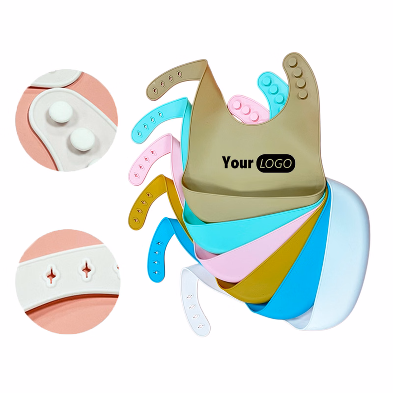 Baby Silicone Waterproof Bib MOQ 50