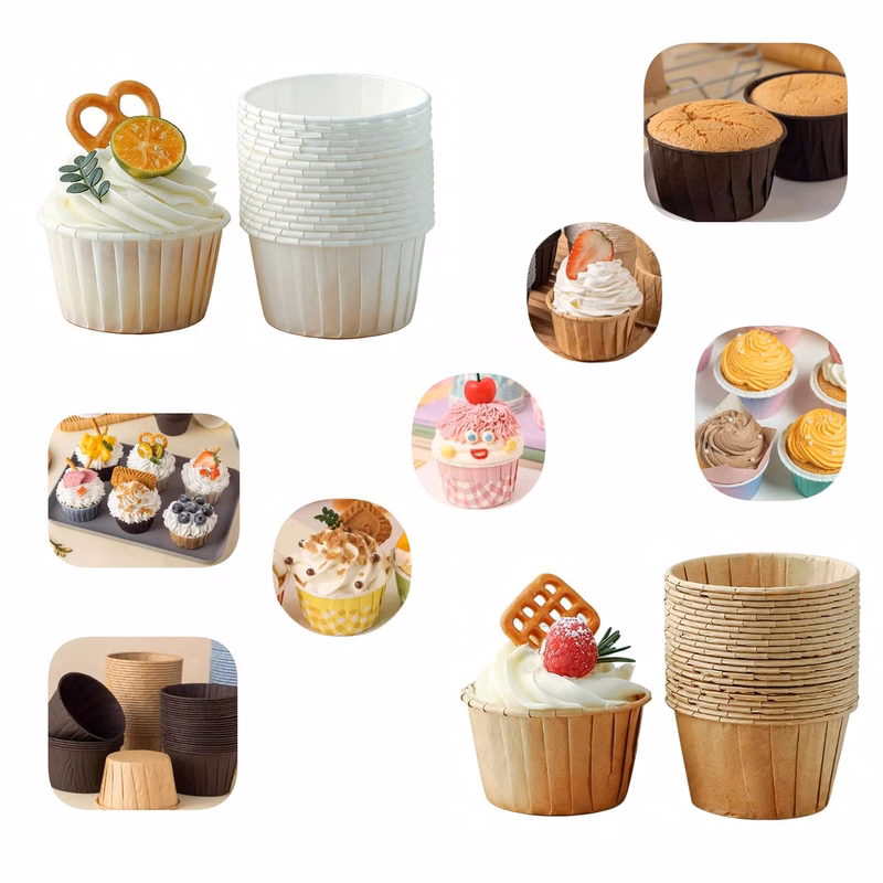 Greaseproof Ruffled Edge Cupcake Liners