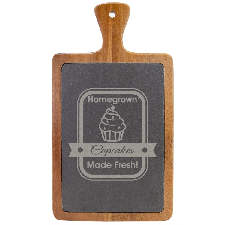 Lilly Acacia Wood & Slate Cutting Board 1