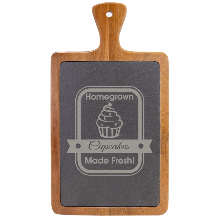 Lilly Acacia Wood & Slate Cutting Board