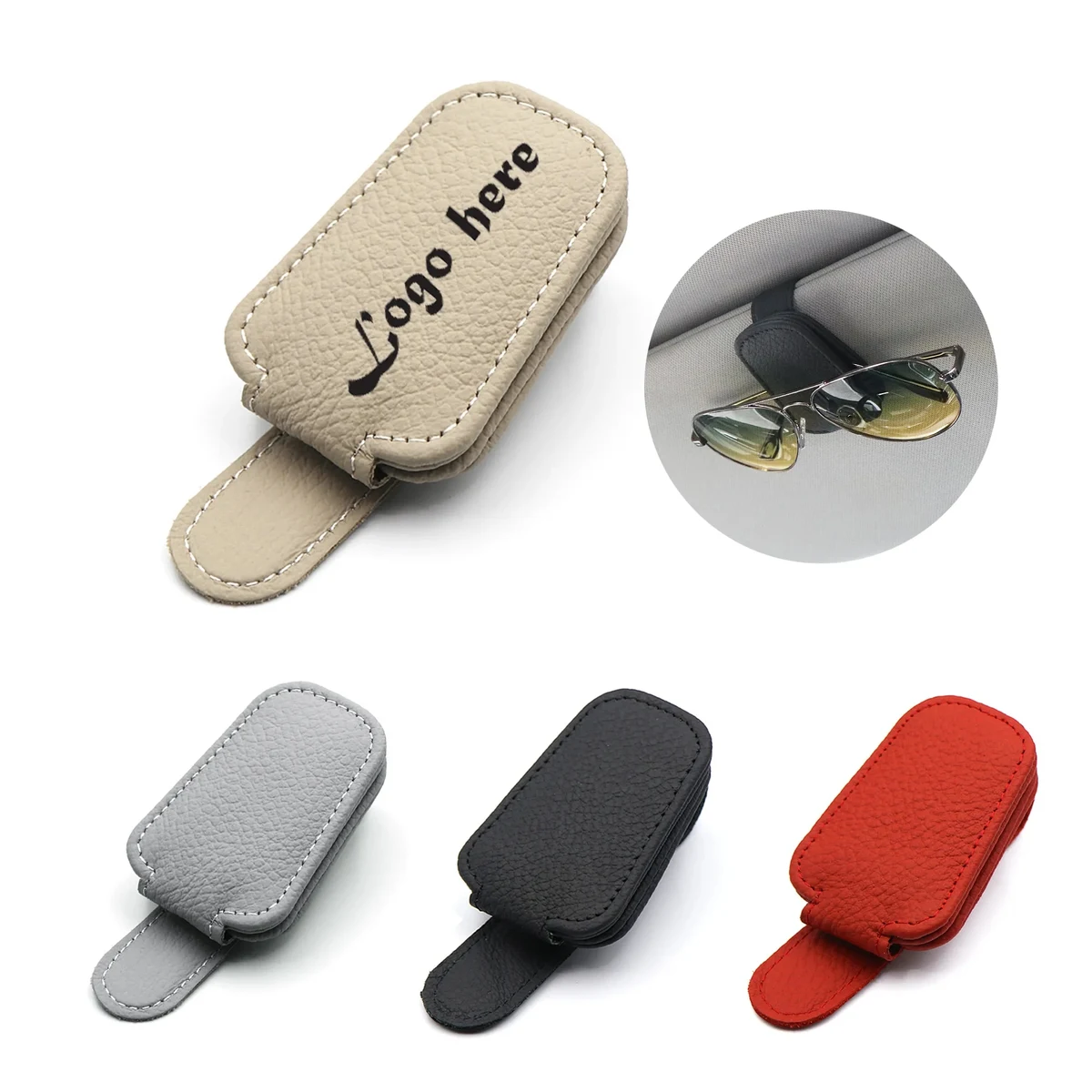 Sunglass Holder Organizer Clip for Car Visor MOQ20 1