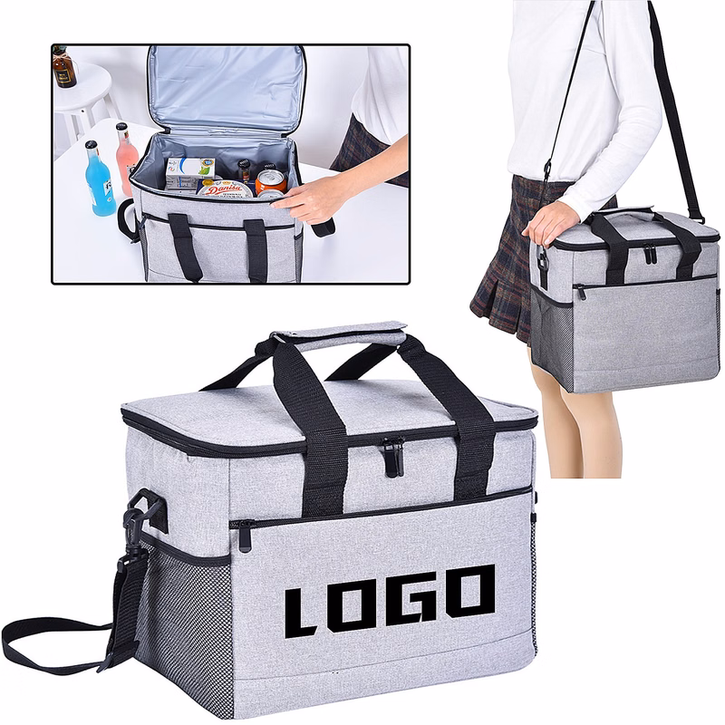 33L Collapsible and Insulated Lunch Bag Cooler Portable Tote