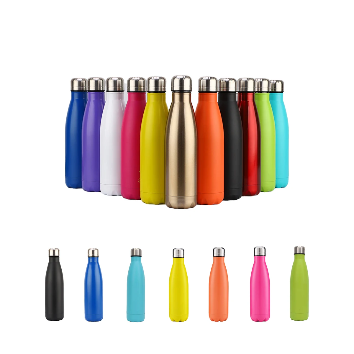 500ml Stainless Steel Insulated Sports Water Bottle, custom water bottle with logo imprint 1