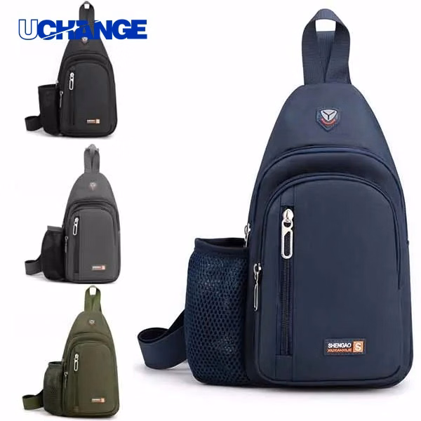 Sling Backpack with Earphone Port Streamlined Design for Commuting