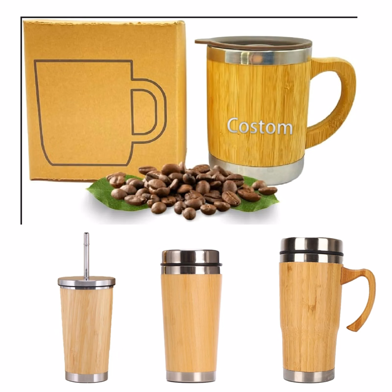 Bamboo Steel thermos Cup