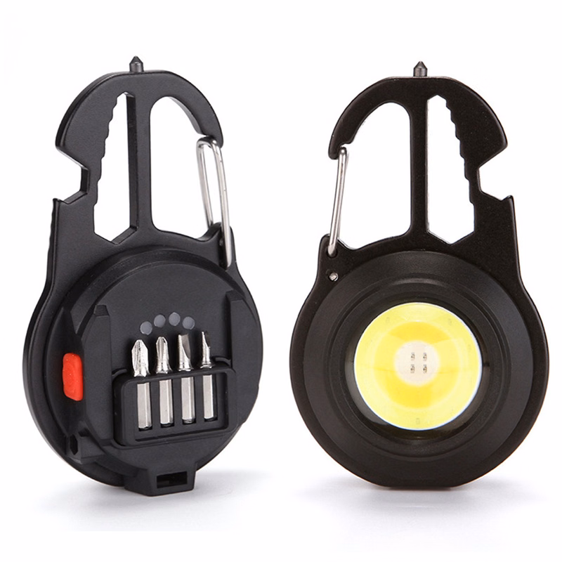 Small Flashlight Screwdriver Key Chain