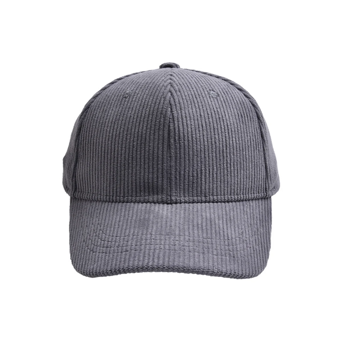 Adjustable Corduroy Baseball Cap 21.3 To 23.6" 1