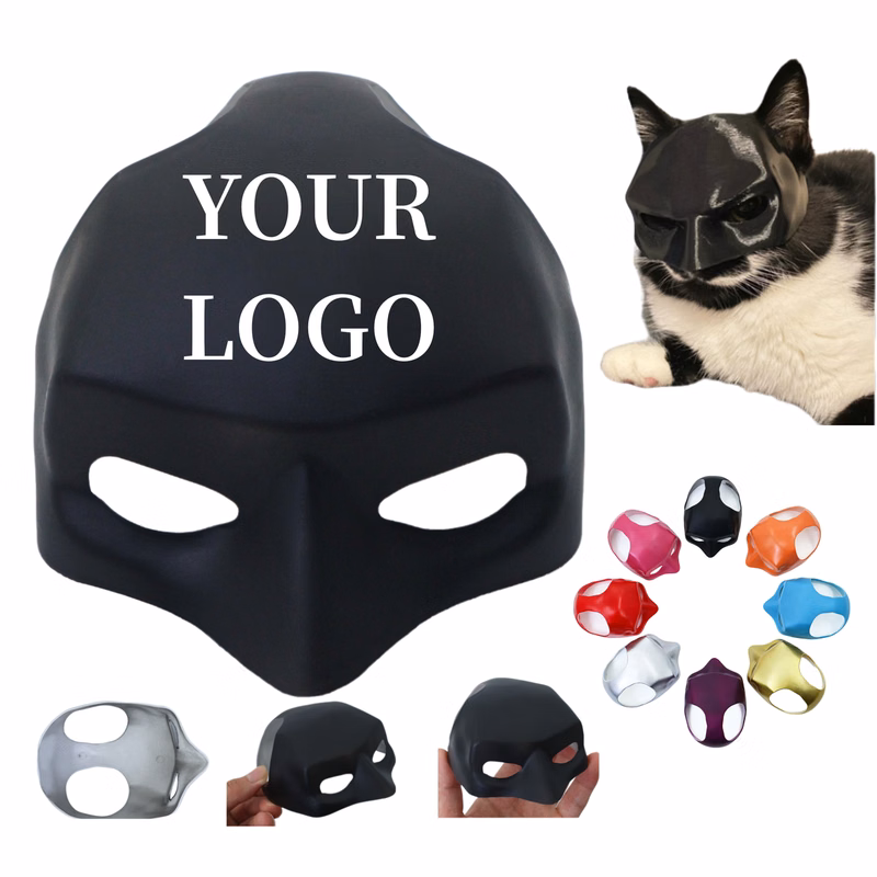 Plastic Cat Mask Bat Style Party