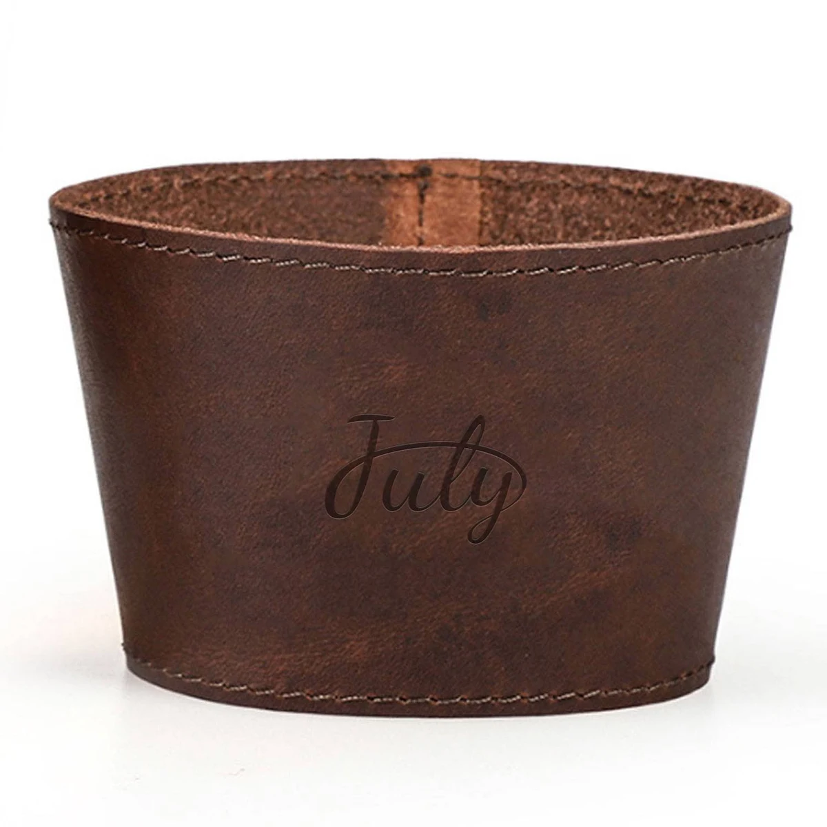 Genuine Leather Retro Cup Sleeve 1