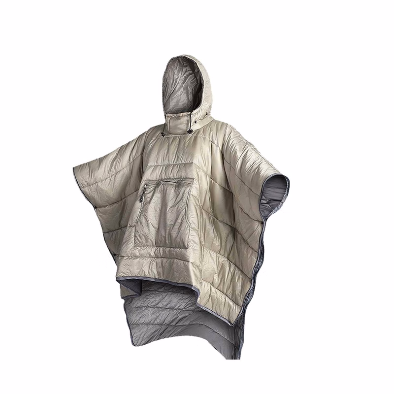 Ultra Light Down Cotton Wearable Cape Sleeping Bag