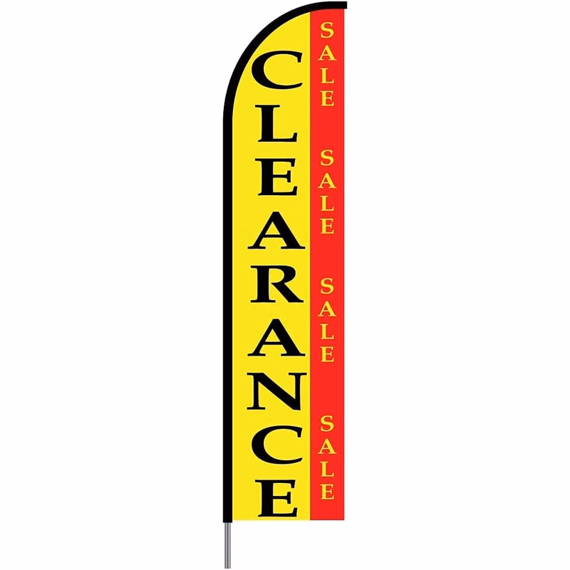 Clearance Sale Flag Kit 15' Feet Feather Flag Sign sale flag Outdoor Banner
